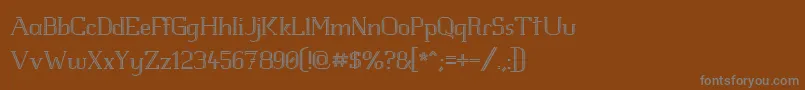 Шрифт Whitlfev – серые шрифты на коричневом фоне