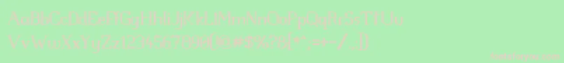 Whitlfev Font – Pink Fonts on Green Background