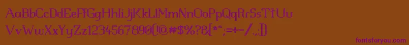Whitlfev Font – Purple Fonts on Brown Background
