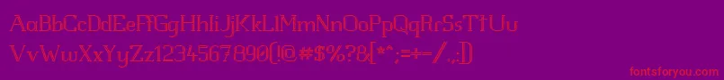 Шрифт Whitlfev – красные шрифты на фиолетовом фоне