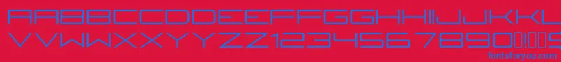 Fireyegf3Regular Font – Blue Fonts on Red Background