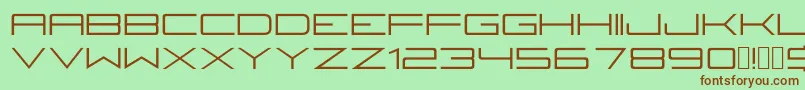 Fireyegf3Regular Font – Brown Fonts on Green Background