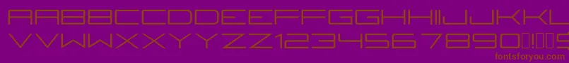 Fireyegf3Regular Font – Brown Fonts on Purple Background