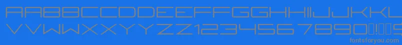 Fireyegf3Regular Font – Gray Fonts on Blue Background