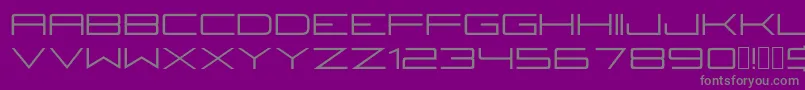 Czcionka Fireyegf3Regular – szare czcionki na fioletowym tle