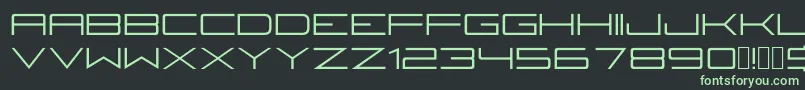 Fireyegf3Regular Font – Green Fonts on Black Background