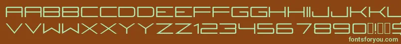 Fireyegf3Regular Font – Green Fonts on Brown Background