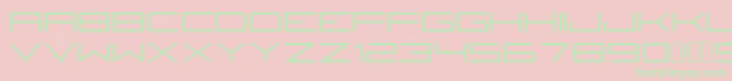 Fireyegf3Regular-Schriftart – Grüne Schriften auf rosa Hintergrund