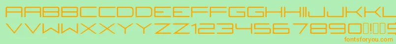 Fireyegf3Regular Font – Orange Fonts on Green Background