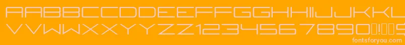 Fireyegf3Regular-Schriftart – Rosa Schriften auf orangefarbenem Hintergrund