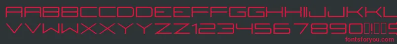 Fireyegf3Regular Font – Red Fonts on Black Background