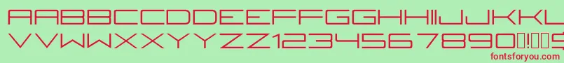 Fireyegf3Regular Font – Red Fonts on Green Background