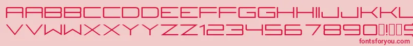 Fireyegf3Regular Font – Red Fonts on Pink Background