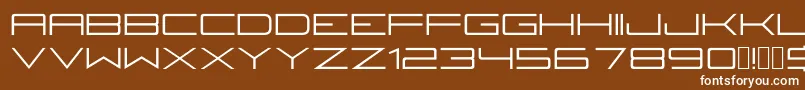 Шрифт Fireyegf3Regular – белые шрифты на коричневом фоне