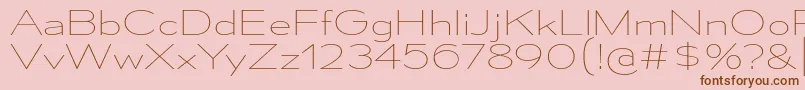 MesmerizeExUl Font – Brown Fonts on Pink Background