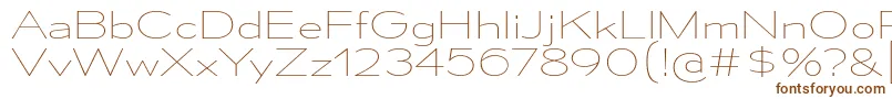 Шрифт MesmerizeExUl – коричневые шрифты на белом фоне