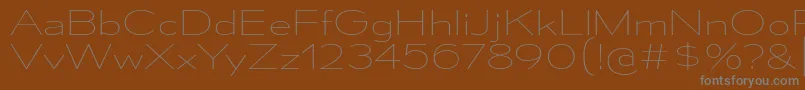 Шрифт MesmerizeExUl – серые шрифты на коричневом фоне