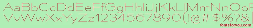 MesmerizeExUl Font – Red Fonts on Green Background