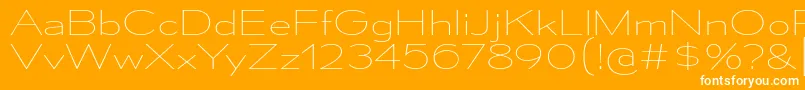 MesmerizeExUl Font – White Fonts on Orange Background