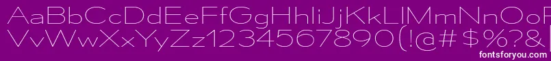 MesmerizeExUl Font – White Fonts on Purple Background