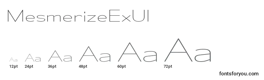 Размеры шрифта MesmerizeExUl