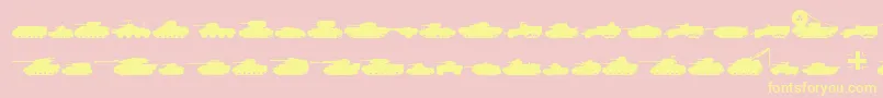 More about Tanks Font Tanks Font – Yellow Fonts on Pink Background