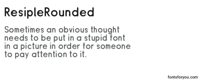 ResipleRounded Font