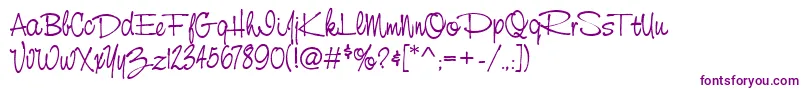 StCursiveHand Font – Purple Fonts