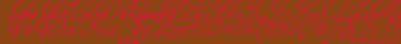 Tagetts2U Font – Red Fonts on Brown Background
