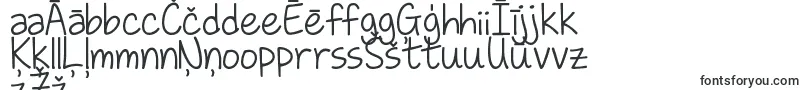 Czcionka Kglovesomebody – łotewskie czcionki