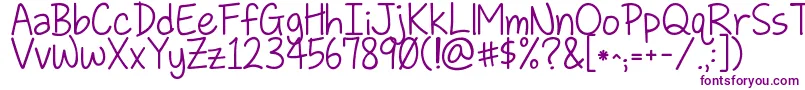 Kglovesomebody Font – Purple Fonts on White Background