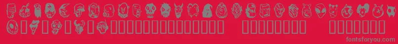 fuente Linotypefreakcabinet – Fuentes Grises Sobre Fondo Rojo