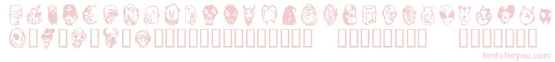 Linotypefreakcabinet Font – Pink Fonts on White Background