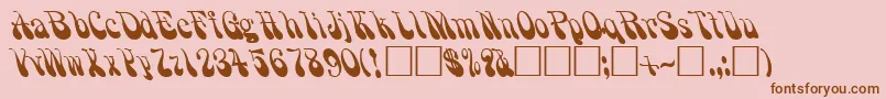 PhilanderRegular Font – Brown Fonts on Pink Background