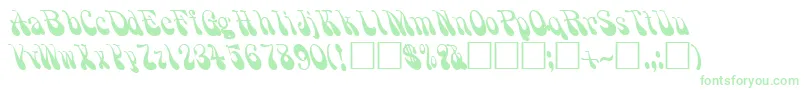 PhilanderRegular Font – Green Fonts on White Background