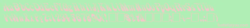 PhilanderRegular Font – Pink Fonts on Green Background