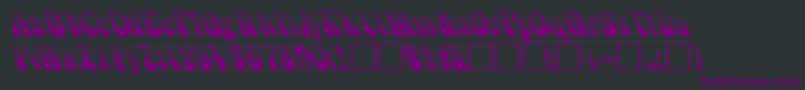 PhilanderRegular Font – Purple Fonts on Black Background