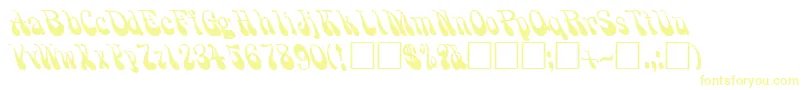 PhilanderRegular Font – Yellow Fonts on White Background