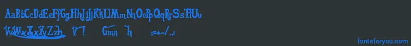 Weitere Informationen zur Vonfont-Schriftart Vonfont-Schriftart – Blaue Schriften auf schwarzem Hintergrund