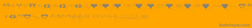 Подробнее о шрифте JugendstilFlowersFree Шрифт JugendstilFlowersFree – серые шрифты на оранжевом фоне
