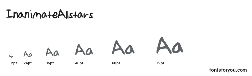 InanimateAllstars Font Sizes