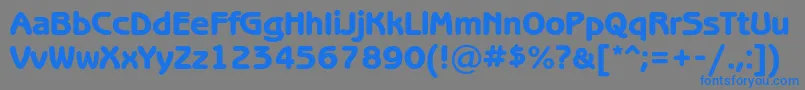 Benguiatgothicheavyc Font – Blue Fonts on Gray Background