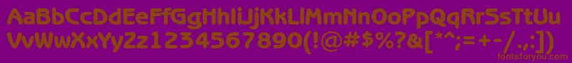 Benguiatgothicheavyc Font – Brown Fonts on Purple Background