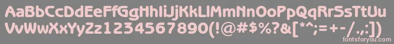 Benguiatgothicheavyc Font – Pink Fonts on Gray Background
