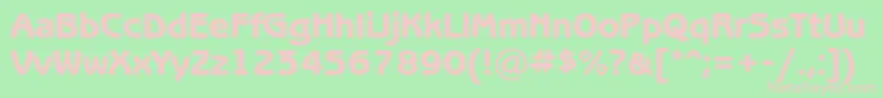 Benguiatgothicheavyc Font – Pink Fonts on Green Background