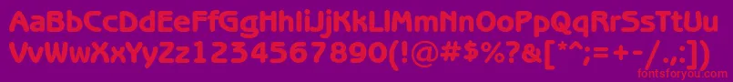 Benguiatgothicheavyc Font – Red Fonts on Purple Background