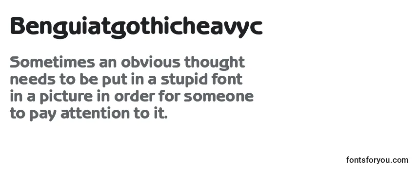 Benguiatgothicheavyc Font