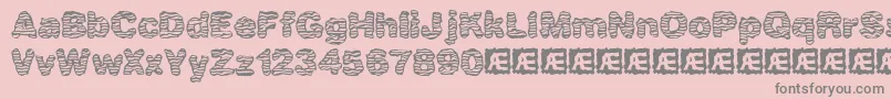 フォントWaver – ピンクの背景に灰色の文字