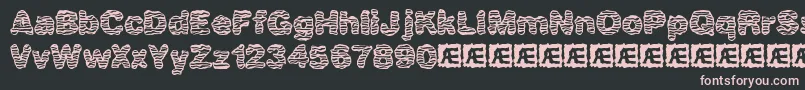 Waver Font – Pink Fonts on Black Background