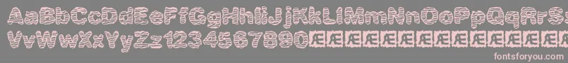 Waver Font – Pink Fonts on Gray Background